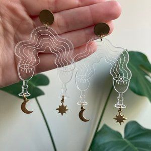 While Odin Sleeps Lucite Stella Votum Earrings